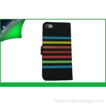 Hybrid Color Fashion Shinny Apple Iphone Leather Cases With